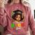 Future HBCU Grad Girl Kids Graduation HBCU College Comfort Colors Sweatshirt Crimson