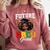 Future HBCU Grad Girl HBCU Toddler Kids Graduation Comfort Colors Sweatshirt Crimson
