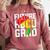 Future HBCU Graduate Afro Girls College Graduation Comfort Colors Sweatshirt Crimson