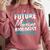FUTURE MARINE BIOLOGIST MAKING WAVES Graduation T-Shirt Comfort Colors Sweatshirt Crimson