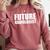 Future Radiologist Graduate Graduation College Comfort Colors Sweatshirt Crimson