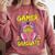 Gamer Girl Graduate Shirt Girls Kids Gamer Graduation Comfort Colors Sweatshirt Crimson