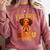 Girl Future HBCU Graduate Afro College Graduation Kids Comfort Colors Sweatshirt Crimson
