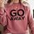 Go Away Sarcastic Antisocial Introvert Saying Comfort Colors Sweatshirt Crimson