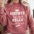 Goodbye 3rd Grade Hello 4th Grade Graduation Comfort Colors Sweatshirt Crimson