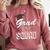 Grad Squad Cute Graduation Comfort Colors Sweatshirt Crimson