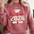 Graduate 2026 For Class Of 2026 Graduation Comfort Colors Sweatshirt Crimson
