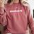Graduate Flamingo 2018 Cute Graduation Comfort Colors Sweatshirt Crimson