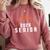 Graduate Senior Class Of 2026 Basketball Player Graduation Comfort Colors Sweatshirt Crimson
