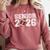 Graduate Senior Class Of 2026 Graduation American Football Comfort Colors Sweatshirt Crimson