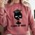 I Graduated Class Of2023 Cat Graduation Comfort Colors Sweatshirt Crimson