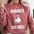 Graduated Silly Goose Student Graduation 2026 Grad Comfort Colors Sweatshirt Crimson