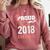 Graduation 2018 Tshirt Proud Mom Of A 2018 Graduate T-Shirt Comfort Colors Sweatshirt Crimson