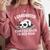 Graduation Animal Zoo Panda Bear I Graduated Panda Student Comfort Colors Sweatshirt Crimson