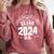 Graduation BS Class Of 2024 Grad Congratulations Graduate Comfort Colors Sweatshirt Crimson