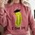 Graduation Cap Wearing Big Dill Pickle I Did It Graduate Fun Comfort Colors Sweatshirt Crimson