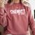 Graduation For Chemists Established 2019 Shirt Comfort Colors Sweatshirt Crimson