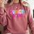 Graduation Class Of 2026 Senior Pink Coquette Bow 2026 Grade Comfort Colors Sweatshirt Crimson