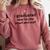 Graduation Ideas Comfort Colors Sweatshirt Crimson