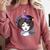 Graduation Masters Degree Woman Queen Graduate 2025 Comfort Colors Sweatshirt Crimson