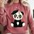 Graduation Panda Bear 2017 Graduate Graduation T-Sh Comfort Colors Sweatshirt Crimson