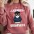 Graduation Penguin Licensed Smartass Graduate Comfort Colors Sweatshirt Crimson