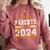 Graduation Proud Parents Of a 2024 Graduate For Mom And Dad Comfort Colors Sweatshirt Crimson