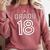Graduation Shirt 2018 Comfort Colors Sweatshirt Crimson