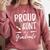 Graduation Shirt 2018 Proud Aunt Of a Graduate Comfort Colors Sweatshirt Crimson