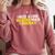 Graduation Student Grad School Class Senior Cute Comfort Colors Sweatshirt Crimson