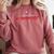 Graduation I Survived My Internship But Just Barely Comfort Colors Sweatshirt Crimson