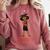 Graduation Woman Tshirt Black Melanin Masters Degree Comfort Colors Sweatshirt Crimson