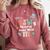 Groovy DSW Doctor Of Social Work Graduation DSW Graduate Comfort Colors Sweatshirt Crimson