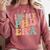 Groovy In My Phd Era Doctorate Graduation Comfort Colors Sweatshirt Crimson