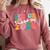 Groovy Senior Class Of 2026 My Last First Day Graduation 26 Comfort Colors Sweatshirt Crimson