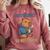 Grouchy Capybara Not Friendly Do Not Touch Introvert Premium Tri-Blend Comfort Colors Sweatshirt Crimson