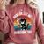 Hang On Let Me Overthink Cat Coffee Retro Introvert Comfort Colors Sweatshirt Crimson