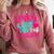 Happy Last Day Of First 1st Grade Teacher Student Graduation Comfort Colors Sweatshirt Crimson