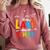 Happy Last Day Of School Teacher Women Student Graduation Comfort Colors Sweatshirt Crimson