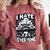 I Hate Everyone Introvert Anti-Social Dark Humor Comfort Colors Sweatshirt Crimson I Hate Everyone Introvert Anti-Social Dark Humor Comfort Colors Sweatshirt Crimson
