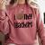 I Heart My Teachers I Love My Teachers Graduation Kids Teens Comfort Colors Sweatshirt Crimson