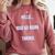 Hello Now Go Away Thanks Joke Introvert Attire Comfort Colors Sweatshirt Crimson
