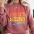 High School Level Complete Class Of 2024 Senior Graduation Comfort Colors Sweatshirt Crimson