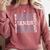 Hockey Senior Night Hockey Senior 2025 Graduation 50 Comfort Colors Sweatshirt Crimson