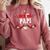 Hockey Senior Papi Graduation Class Of 2026 Kids Comfort Colors Sweatshirt Crimson