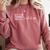 Hold On Let Me Overthink This Loading Anxiety Introvert Fun Comfort Colors Sweatshirt Crimson