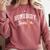 Homebody Season Introvert Fall Vibes Stay Home Comfort Colors Sweatshirt Crimson