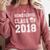 Homeschool Graduation Shirt Class Of 2018 T Shirt Comfort Colors Sweatshirt Crimson