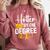 Hotter By One Degree Graduation 2025 Comfort Colors Sweatshirt Crimson