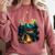 Id Rather Be Camping Great Outdoors Love Glamping Introvert Comfort Colors Sweatshirt Crimson